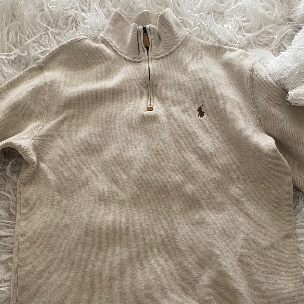 POLO RL Quarter-Zip Pullover Sweater